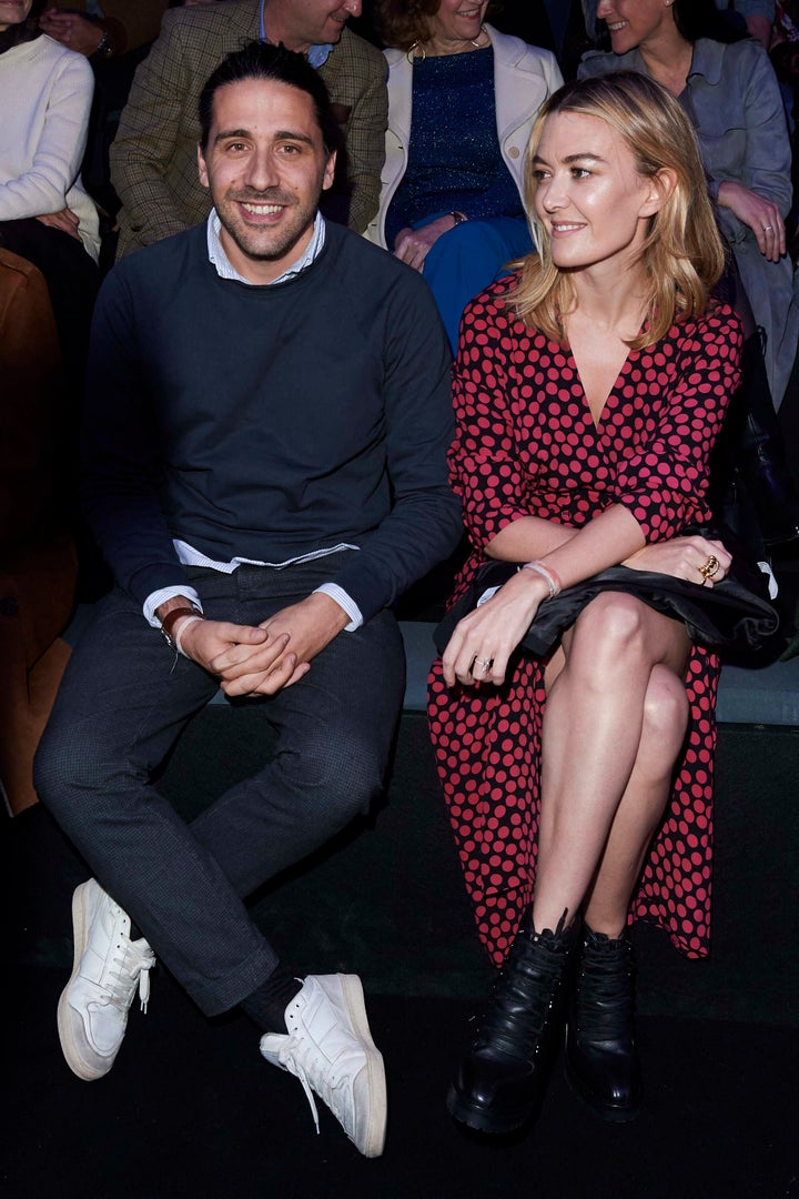 Marta Ortega y Carlos Torretta, en el desfile de Roberto Torretta en la Semana de la moda de Madrid de 2019.