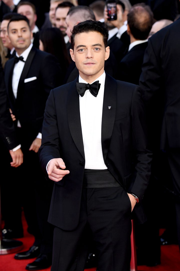 Rami Malek in his red carpet best. 