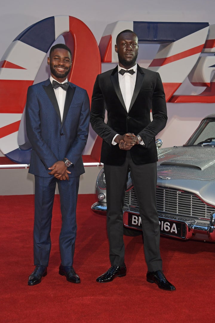 Dave and Stormzy at the premiere. 