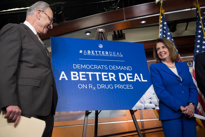 The prescription drug reforms that Senate Minority Leader Chuck Schumer (D-N.Y.) and House Speaker Nancy Pelosi (D-Calif.) have supported would reduce drug prices, which in turn would lower government spending through Medicare.