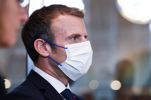 Emmanuel Macron, ici lors d'une visite à la Bibliothèque nationale de France à Paris, le 28 septembre 2021.