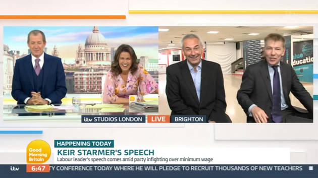 Alastair and Susanna interviewing the political pair on