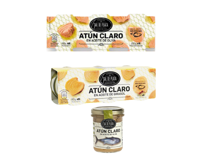 Conservas de atún de Sal de plata, marca de Aldi.