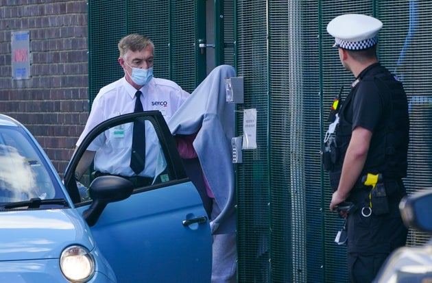 Katie Price leaving court on Wednesday