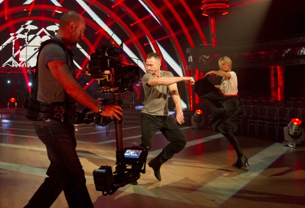 James Jordan and Denise Van Outen in rehearsals in