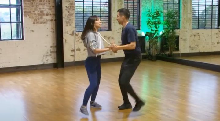 Janette Manrara and Will Bayley in Strictly rehearsals in 2018