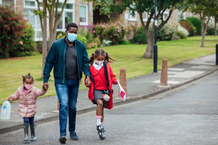 Walking and talking can be a good way to get kids to open up. 