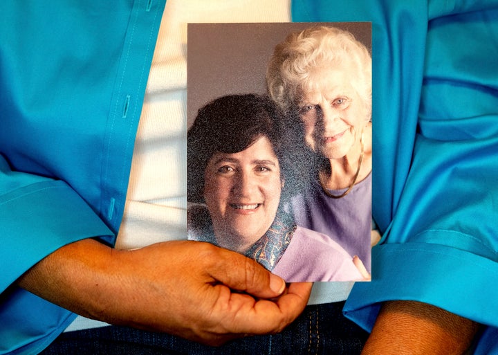 Dorene Giacopini, left, with her mother, Primetta Giacopini.