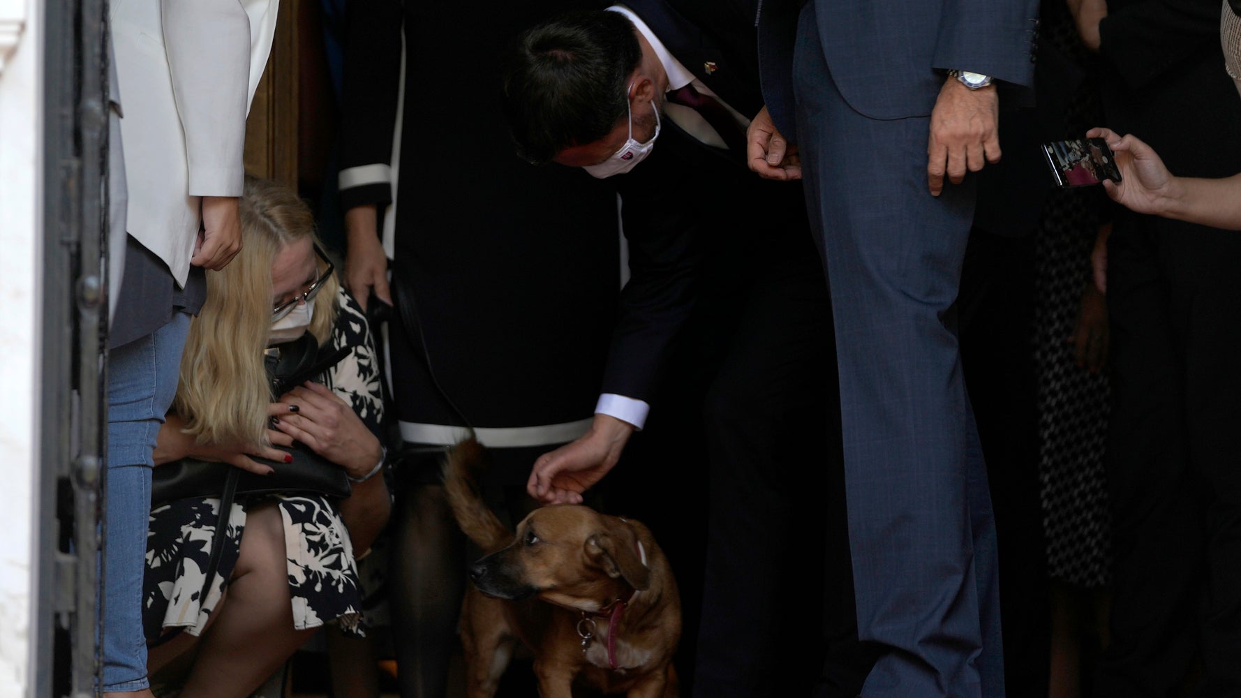 Greek Premier's Barking Dog Interrupts News Conference