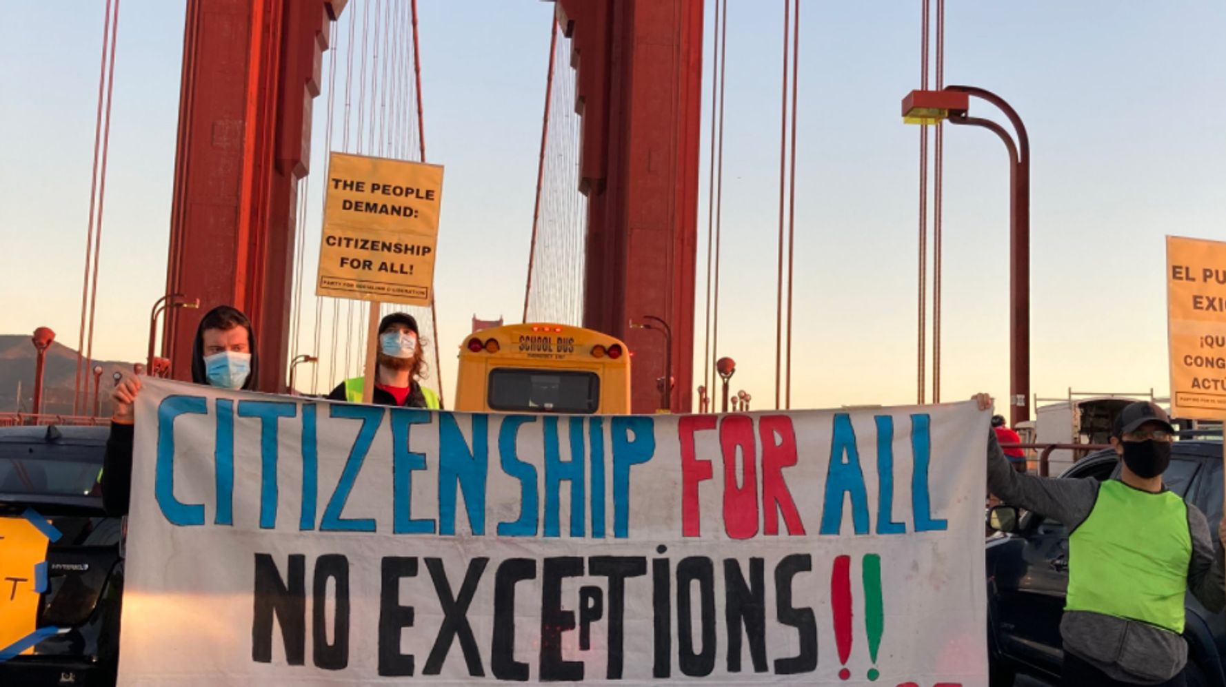 Protesters Block Golden Gate Bridge, Demand Path To Citizenship For Undocumented