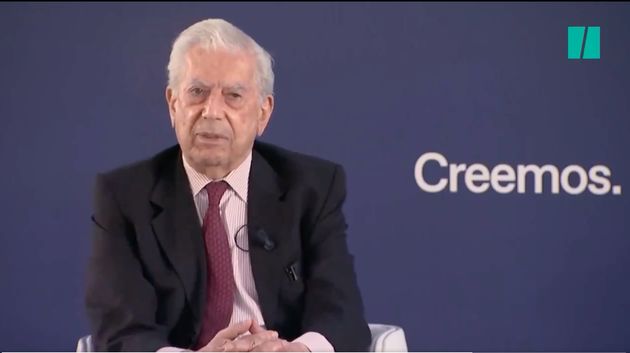 Mario Vargas Llosa en la convención nacional del