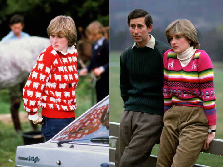 Princess Diana rocked many cozy sweaters throughout her life.