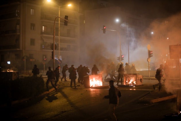 Φωτογραφία από τα επεισόδια της Νέας Σμύρνης στις 9 Μαρτίου 2021