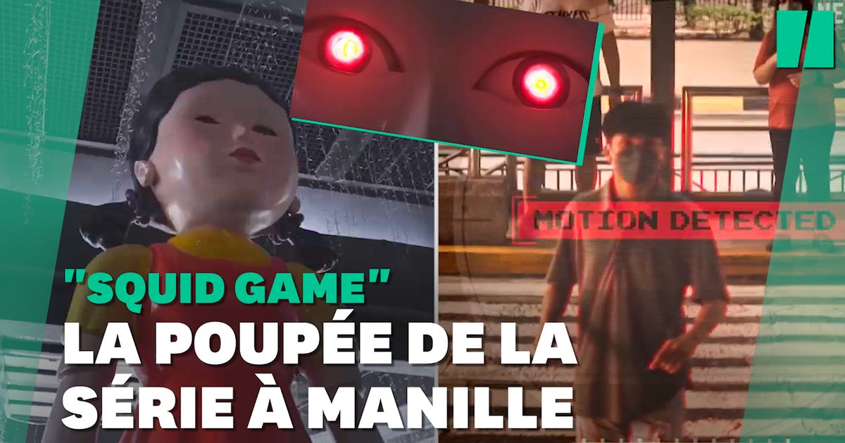 The “Squid Game” doll reinforces this traffic light in Manila