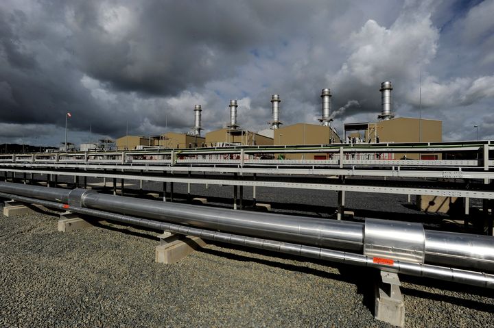 Ο σταθμός ενέργειας Pembroke της εταιρείας ενέργειας RWE npower, ο μεγαλύτερος φυσικού αερίου στην Ευρώπη που βρίσκεται στην Ουαλία.