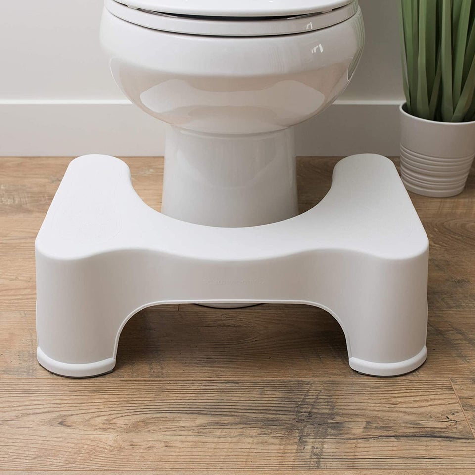 Squatty Potty The Original Bathroom Toilet Stool Height, White, 9