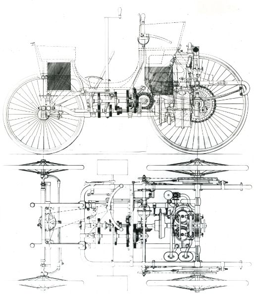 Το 1890 κατασκευάστηκε το πρώτο αυτοκίνητο με κινητήρα εσωτερικής καύσης Panhard-Daimler