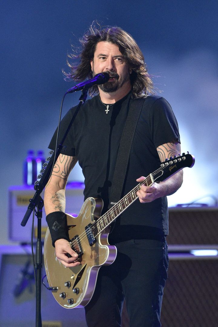 Dave Grohl on stage in May 2021