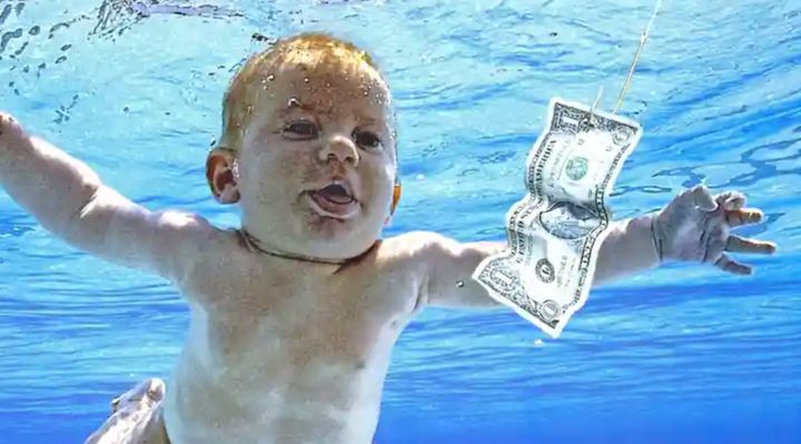 Spencer as depicted on the cover of Nirvana's Nevermind