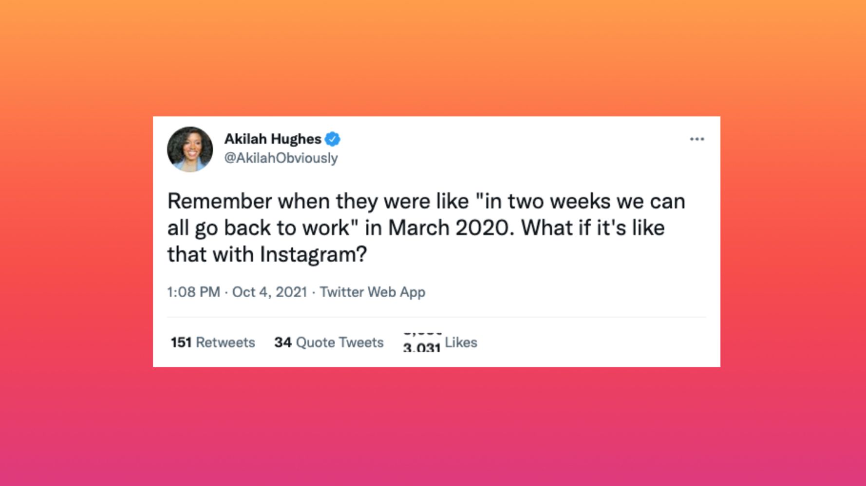Funny Tweets About The Instagram, Facebook and WhatsApp Outages | HuffPost  Life