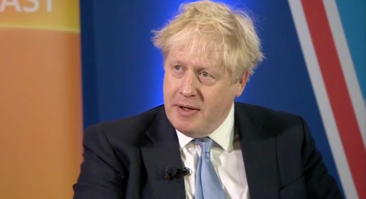 Boris Johnson took part in media interviews on Tuesday morning