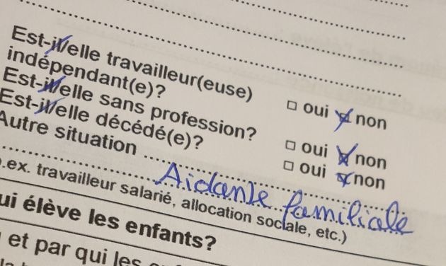 Le statut d’aidant n’est pas reconnu dans la loi. Comme on refuse de nous reconnaître, je refuse de reconnaître leurs cases et leurs définitions.