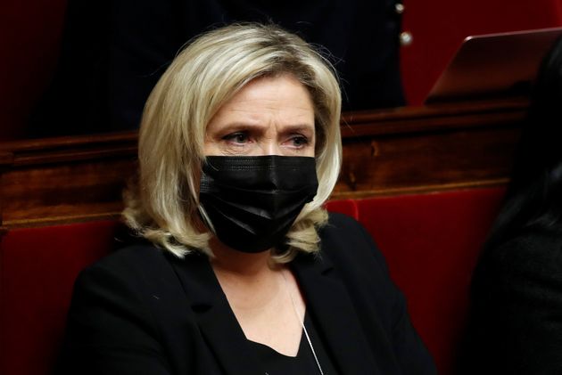 Marine Le Pen photographiée en janvier 2021 à l'Assemblée nationale  REUTERS/Gonzalo Fuentes