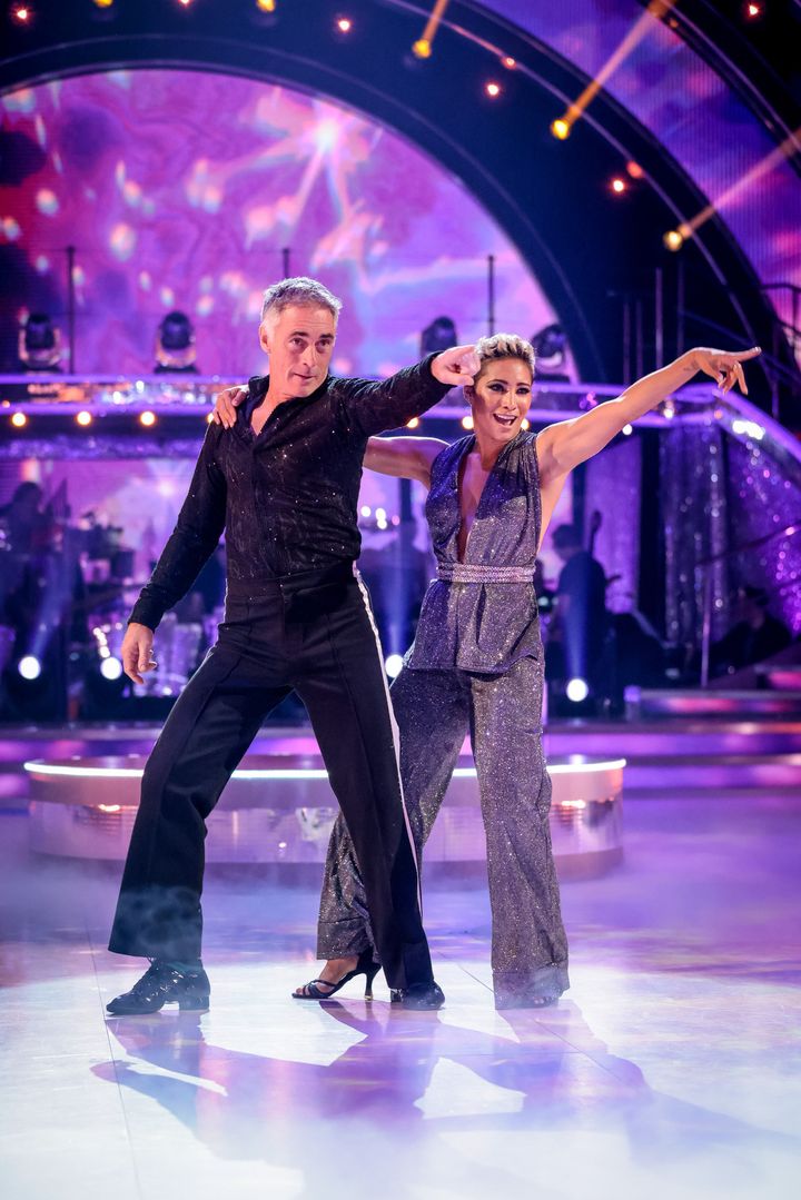 Greg Wise and Karen Hauer on the Strictly dance floor last week