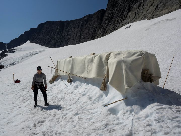 Πως ένα πανί προστατεύει έναν παγετώνα από την υπερθέρμανση