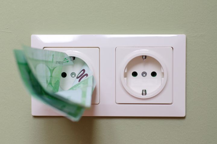 Money in power outlet