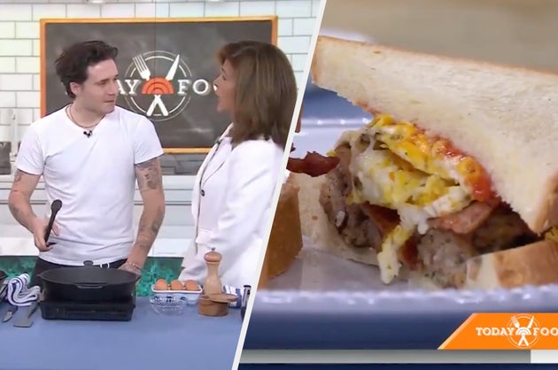 Brooklyn Beckham cooking on The Today