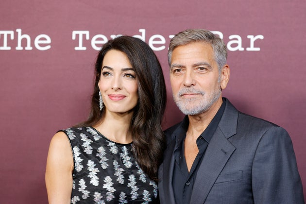 Georges Clooney et Amal Clooney à la première de 