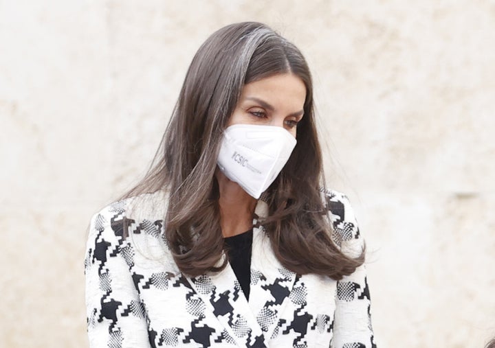 La reina Letizia, este miércoles en San Miguel de la Cogolla