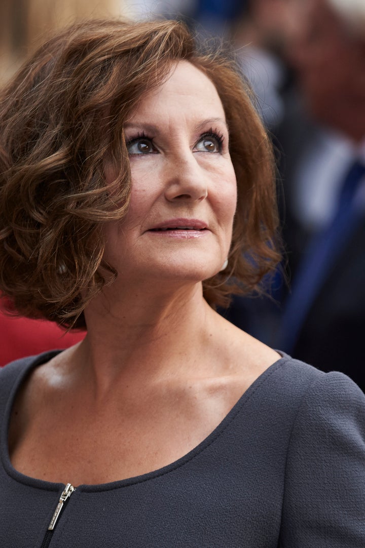 Paloma Rocasolano, madre de la reina Letizia, en el Teatro Campoamor de Oviedo (Asturias).