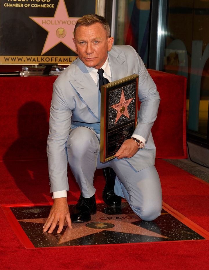 Daniel Craig has been honored with a star on the Hollywood Walk of Fame.