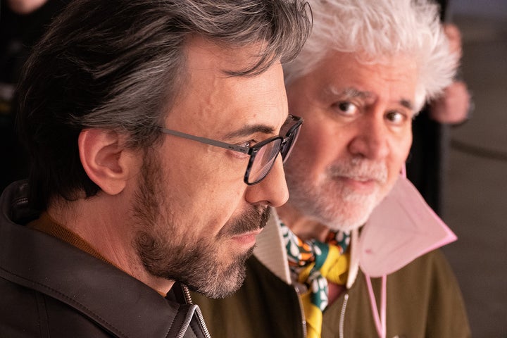 Israel Elejalde y Pedro Almodóvar.