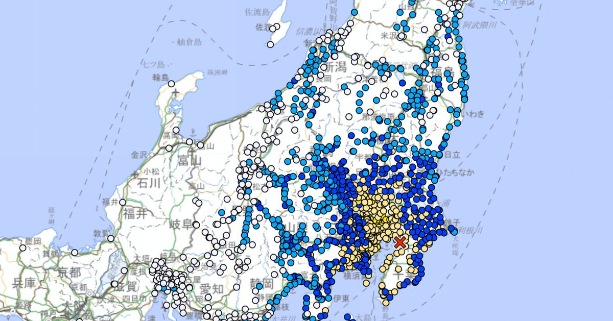 地震情報 埼玉県 東京都足立区で震度5強 津波の心配なし ハフポスト