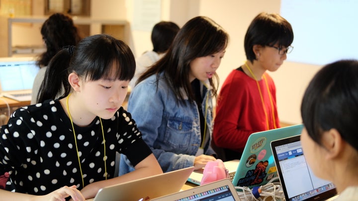 女子中高生向けのITイベントの様子