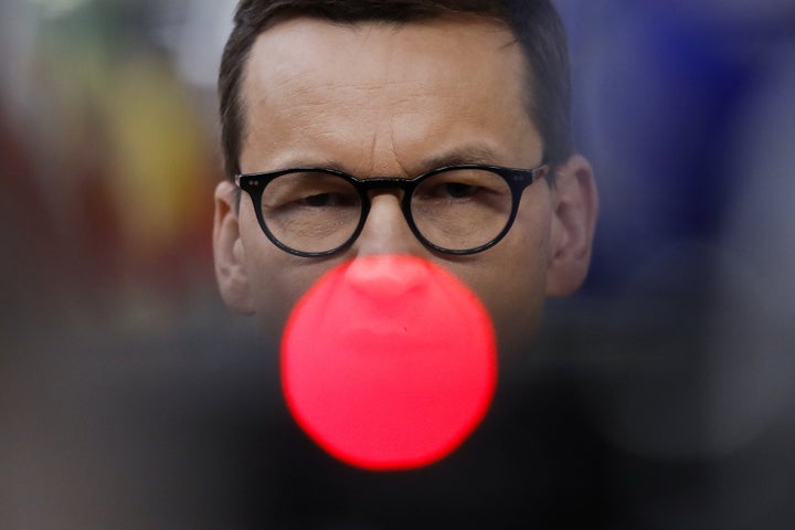 El primer ministro polaco, Mateusz Morawiecki, llegando el pasado mayo a una reunión en Bruselas.