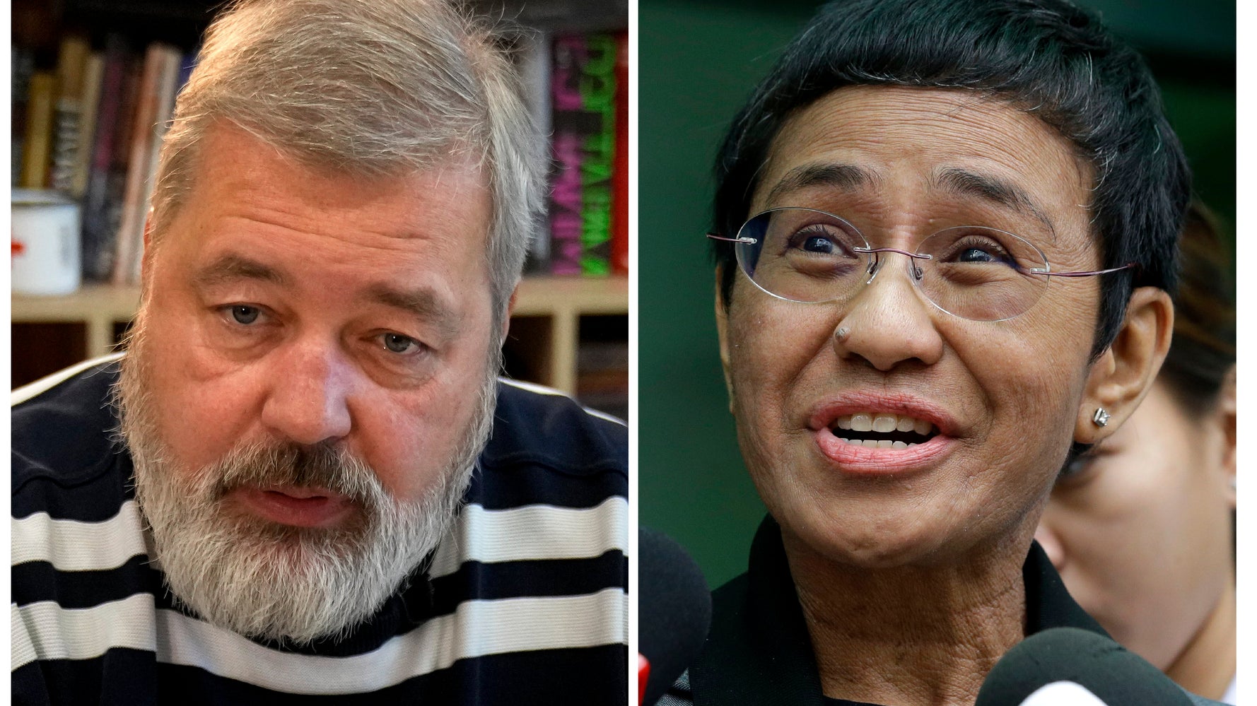 Nobel Peace Prize Is Awarded To Journalists Maria Ressa, Dmitry Muratov