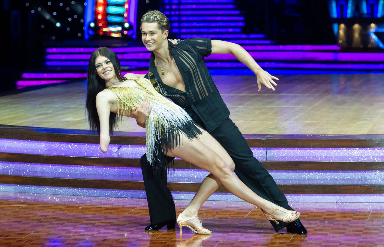 Lauren with dance partner AJ Pritchard