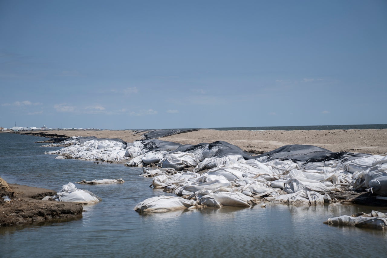 Hurricane Ida breached the levee system on Grand Isle. 