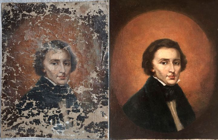 To πορτρέτο πριν και μετά την αναπαλαίωση 