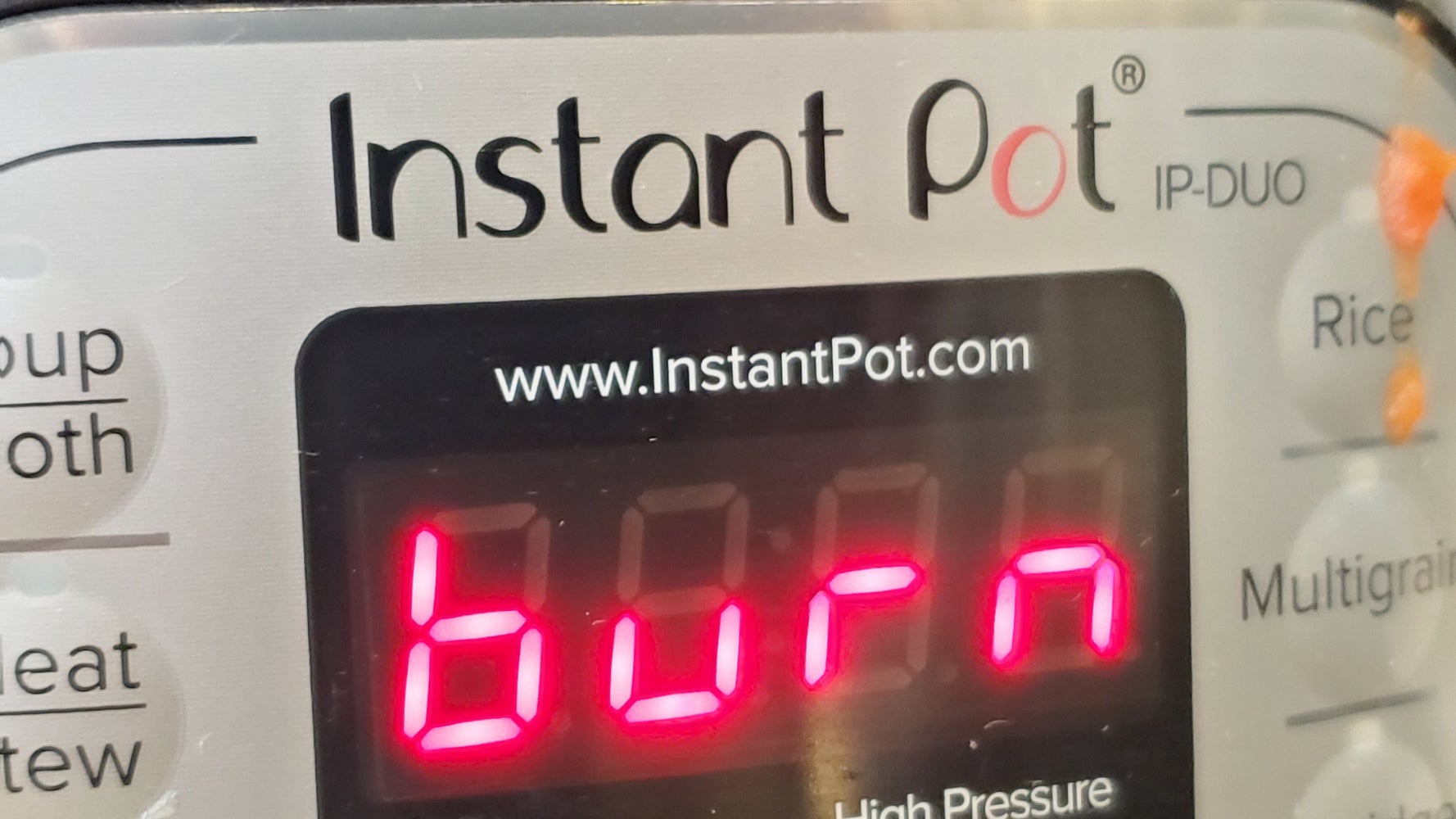 Made a big mistake and started my instant pot with a plastic