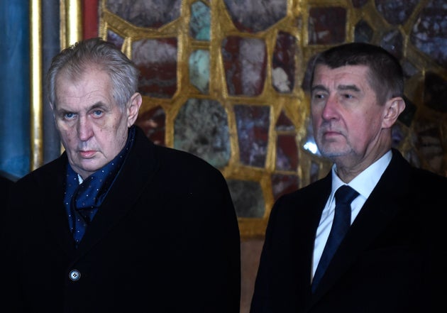 Andrej Babis et Milos Zeman, ici le 15 janvier 2018.
