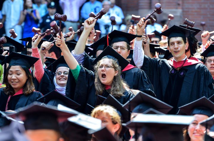 ハーバード大学の学位授与式（2013年5月30日撮影）