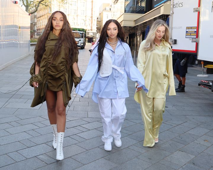 Little Mix pictured in April 2021