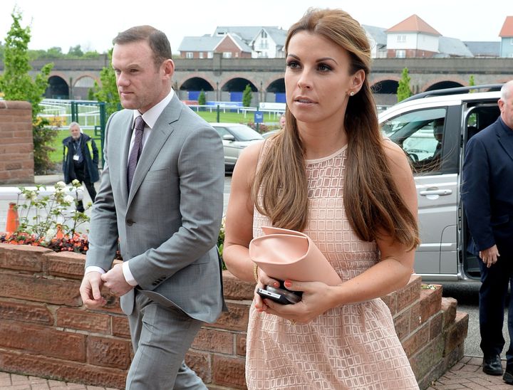 Wayne and Coleen Rooney on a day at the races in 2014