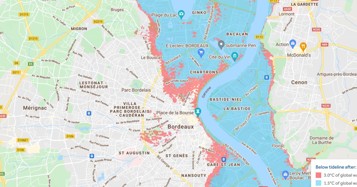 De Bordeaux à Nice, comment la montée des eaux pourrait transformer nos villes