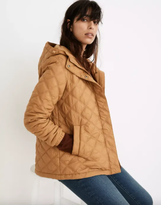 Shop The Trend Light Quilted Jackets For Transitional Weather